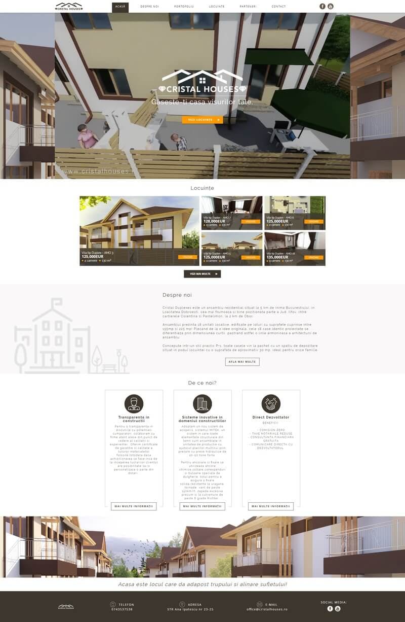 Cristal Houses - yet another template created for Vaunt clients.